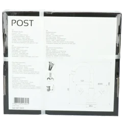 Absolut Post 2-knops wastafelkraan Zwart