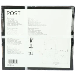 Absolut Post 2-knops wastafelkraan Zwart