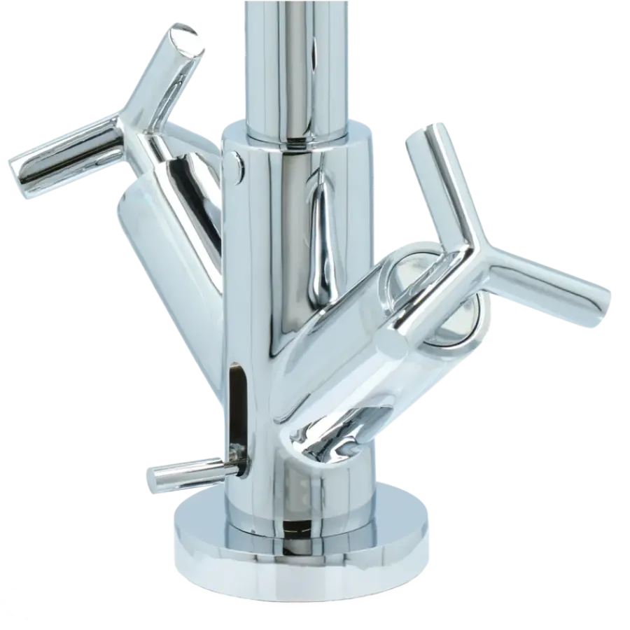 Absolut Post 2-knops wastafelkraan Chroom