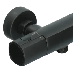 Absolut thermostatische badkraan Absi zwart 15 cm