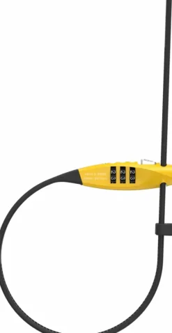 Abus travellock combiflex geel