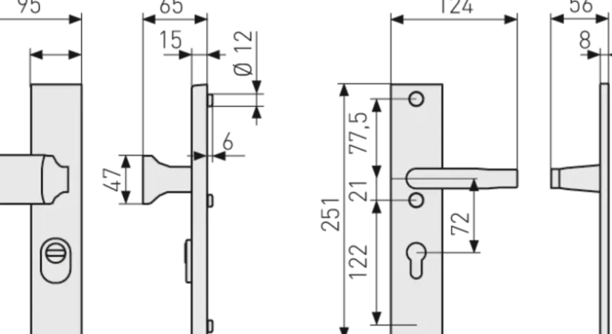 Abus veiligheidsbeslag LSZS 72 mm zwart SKG***