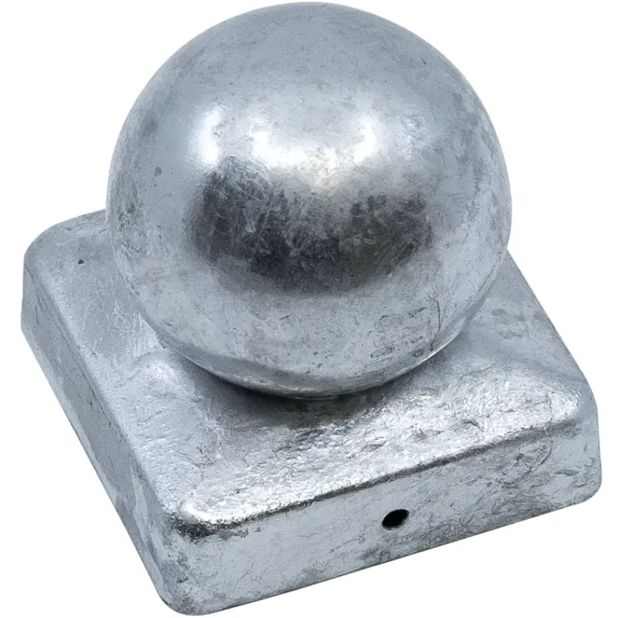 Geen Afdekkap paalbol tuinpaal verzinkt 7x7 cm