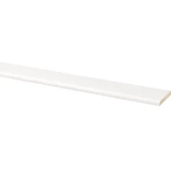 Afdeklijst grenen 6x37 mm wit gegrond lengte 270 cm