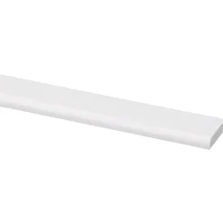 Afdeklijst grenen 5x22 mm wit gegrond lengte 270 cm