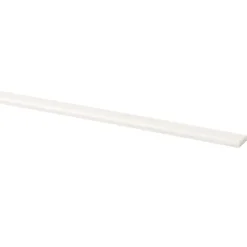 Afdeklijst grenen 4x18 mm wit lengte 270 cm