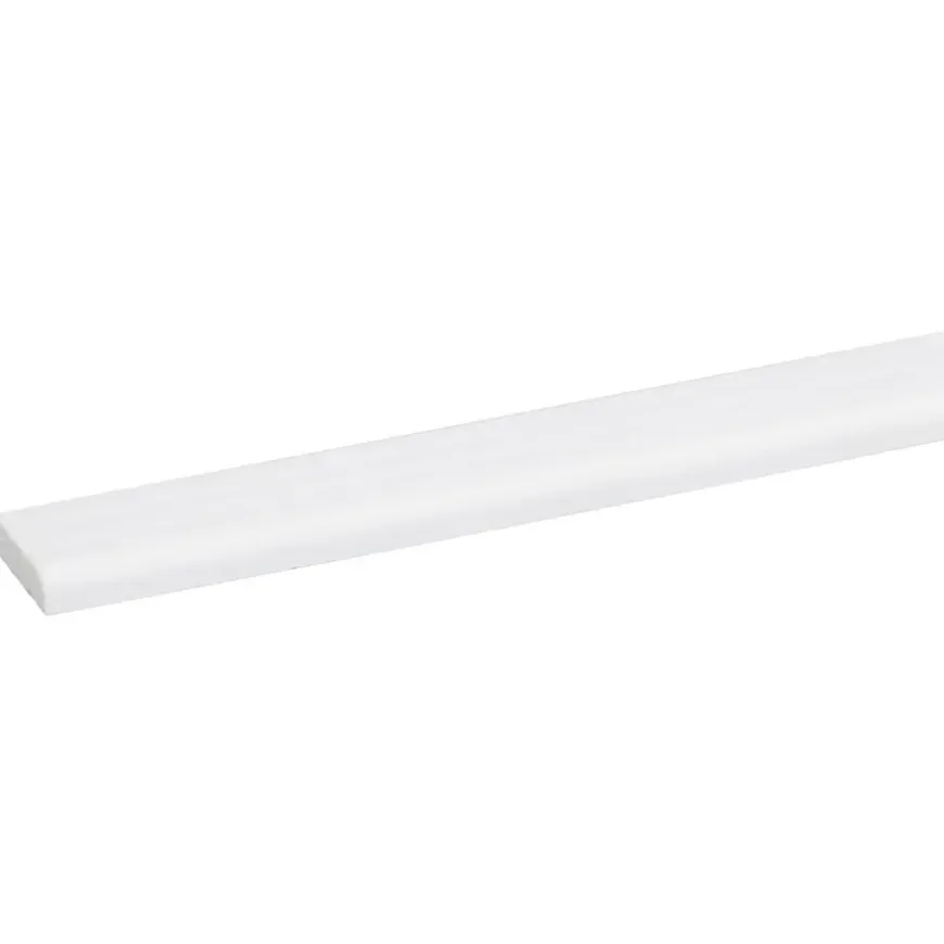Afdeklijst grenen 4x18 mm wit lengte 270 cm
