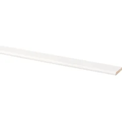 Afdeklijst grenen 4x30 mm wit lengte 270 cm