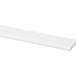 Afdeklijst grenen 4x30 mm wit lengte 270 cm