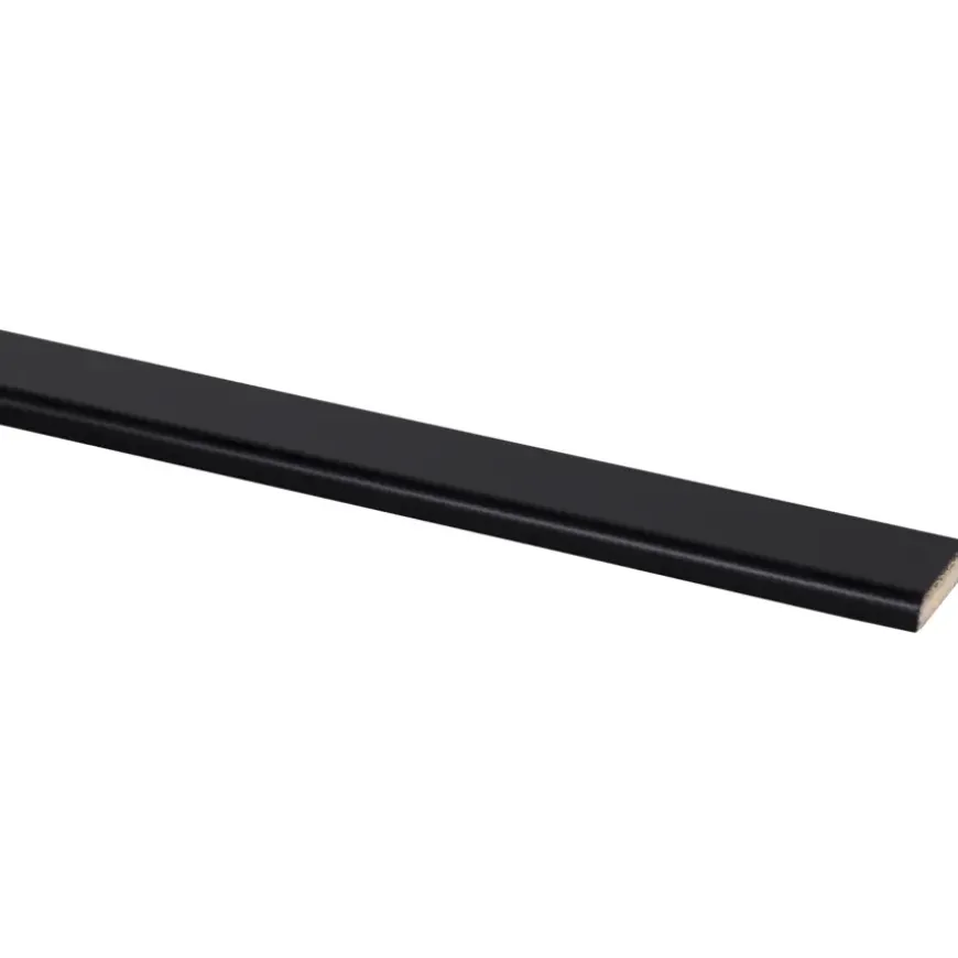 Afdeklijst grenen zwart gelakt 5x22mm 270cm