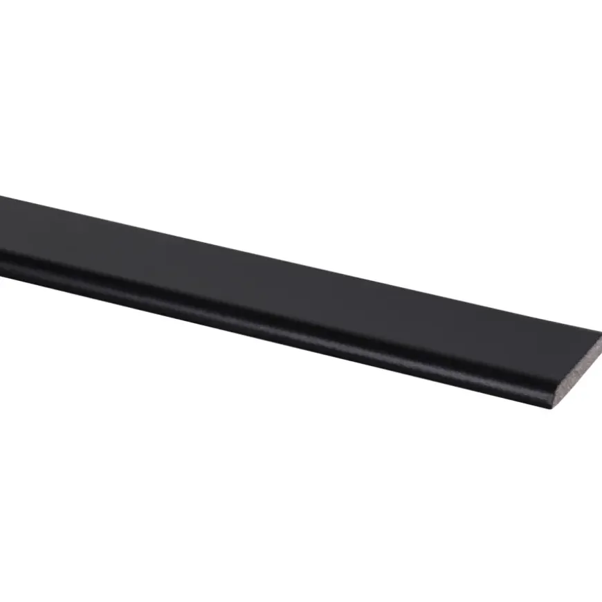 Afdeklijst grenen zwart gelakt 5x37mm 270cm