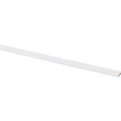 Afdeklijst MDF 4x22 mm wit lengte 260 cm