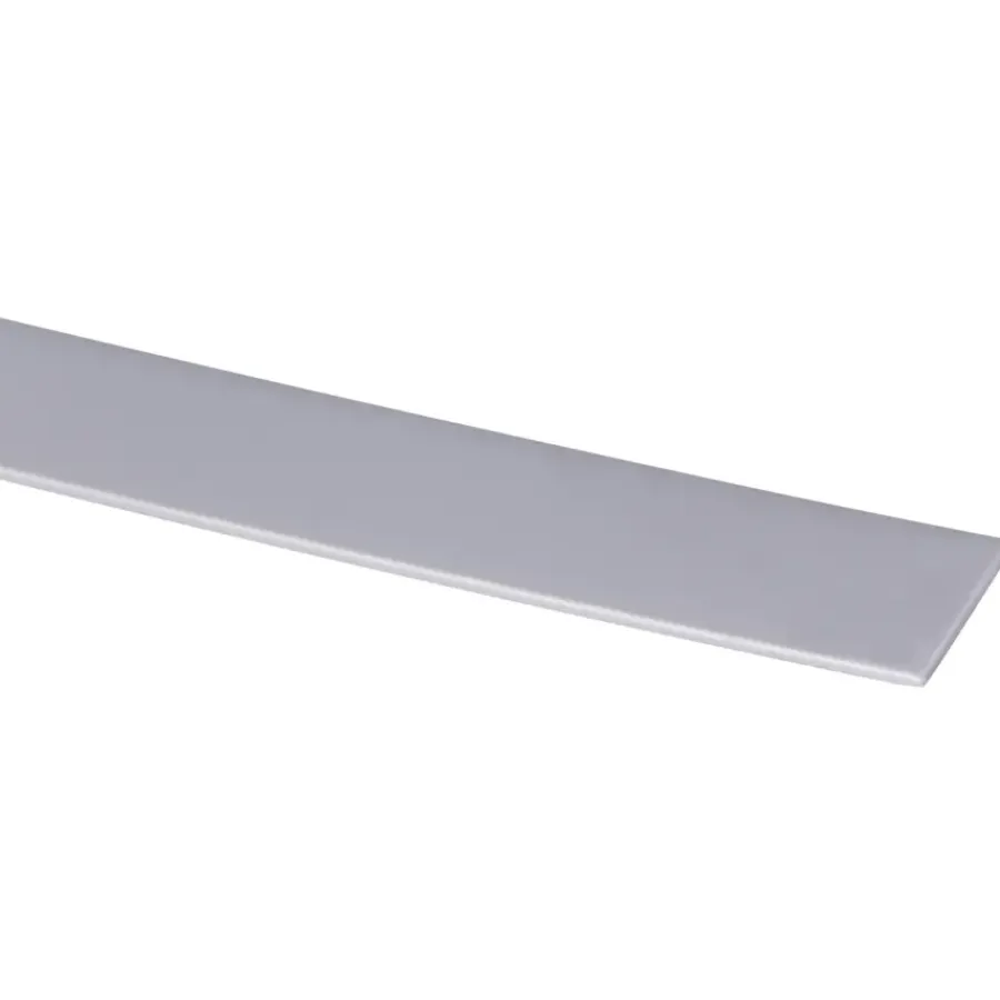 Geen Afdekprofiel kunststof RVS look zelfklevend 2x30mm 260cm