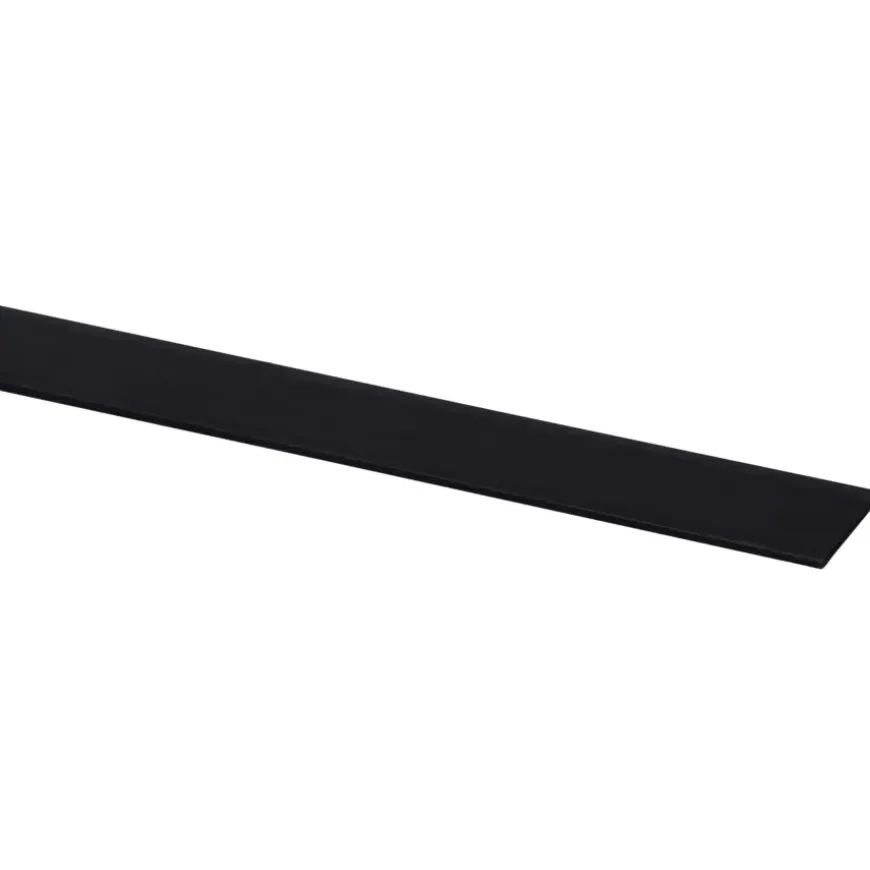 Afdekprofiel kunststof 2x30 mm lengte 260 cm zwart