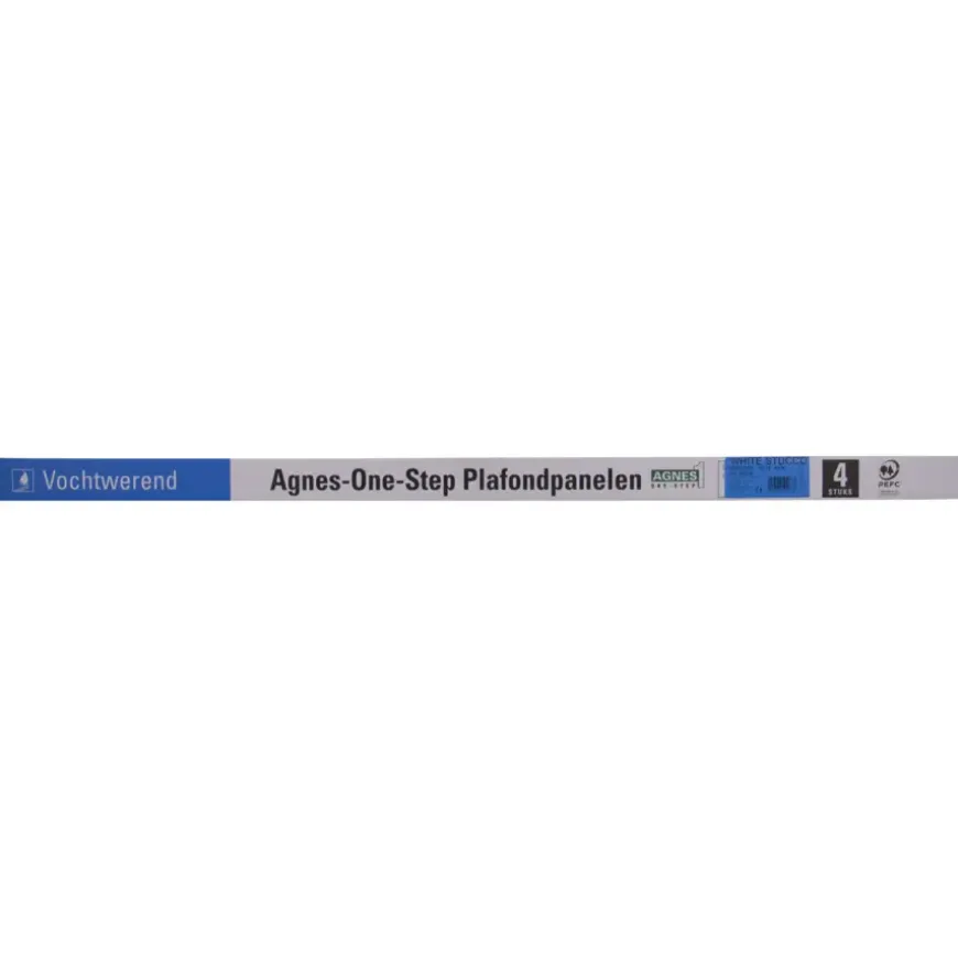 AGNES plafondplaat vochtwerend wit stuc 120x60 cm (4 stuks, ca 2,88 m2)