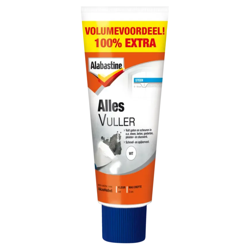 Alabastine allesvuller wit 100% extra 660g