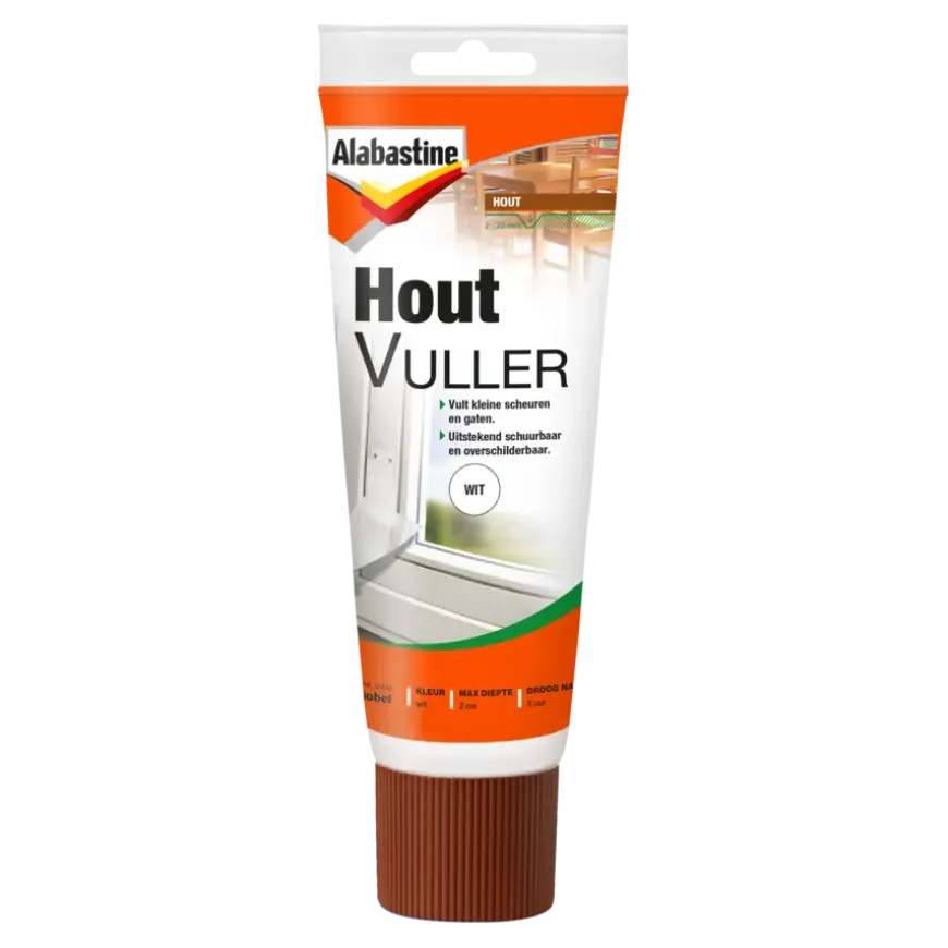Alabastine houtvuller wit 330 gram