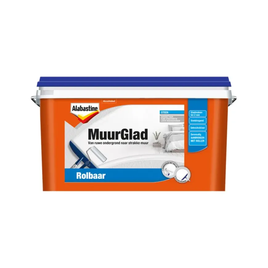Alabastine MuurGlad rolbaar 2,5 liter