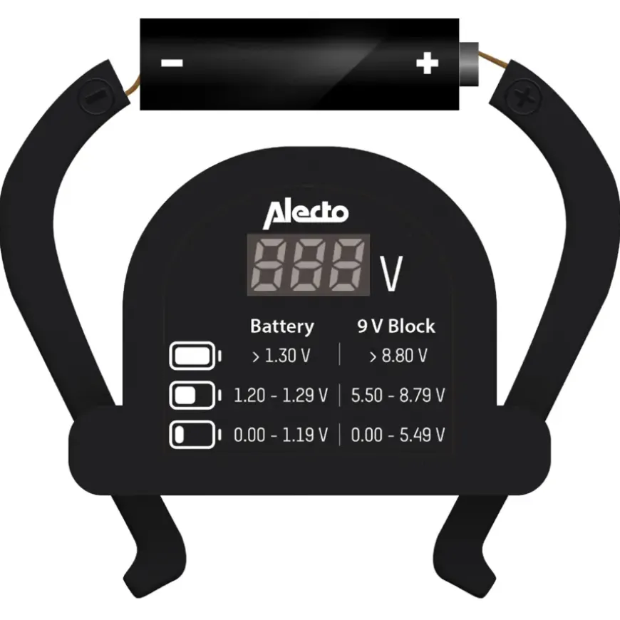 Alecto batterij tester universeel