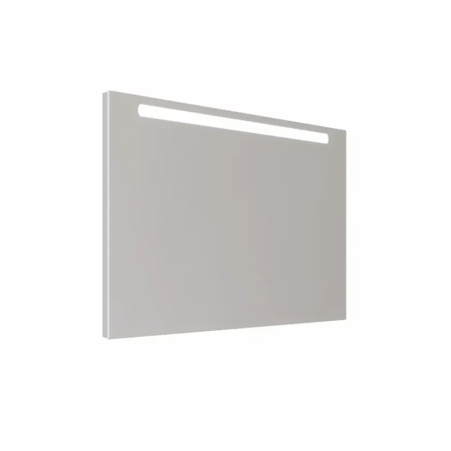 Allibert badkamerspiegel Atlas met verlichting rechthoek 100 x 70 cm RVS