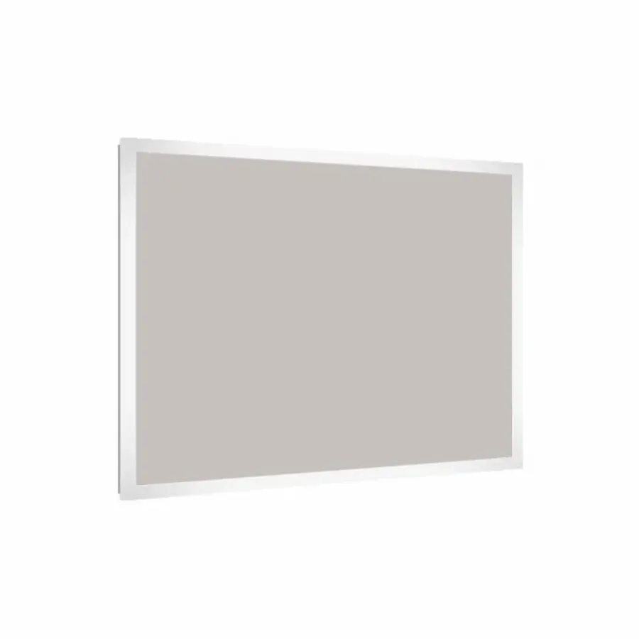 Allibert badkamerspiegel Kold met verlichting rechthoek 100 x 80 cm RVS