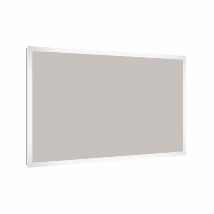 Allibert badkamerspiegel Kold met verlichting rechthoek 120 x 80 cm RVS