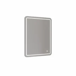 Allibert badkamerspiegel Kruz met verlichting rechthoek 60 x 80 cm RVS