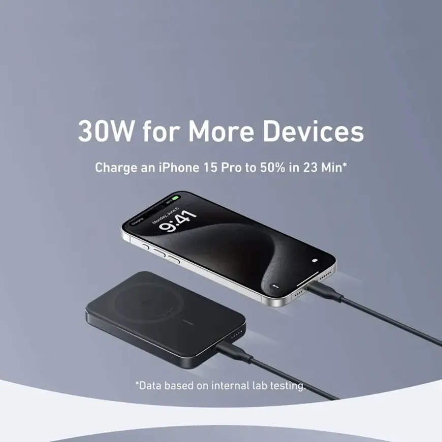 Anker MagGo Slim powerbank snelladen 10.000 mAh zwart