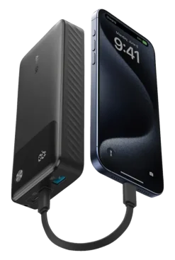 Anker powerbank snelladen 20.000 mAh zwart