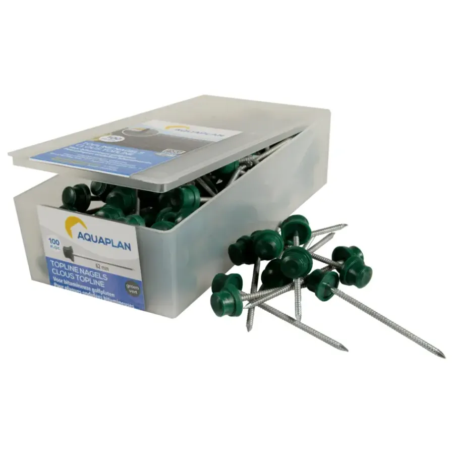 Aquaplan Aqualine nagels verzinkt groen 100 stuks