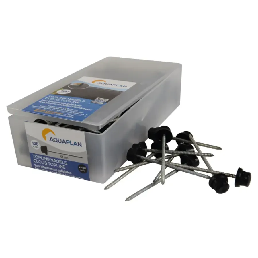 Aquaplan Aqualine nagels verzinkt zwart 100 stuks