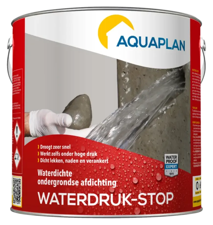 Aquaplan Waterdruk-stop cement afdichting 2,5 kg