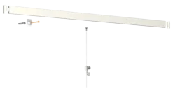 Artiteq Click Rail schilderij ophangsysteem compleet 6 meter wit RAL 9016 overschilderbaar