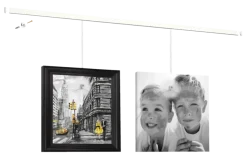Artiteq Click Rail schilderij ophangsysteem compleet 4 meter wit RAL 9016 overschilderbaar