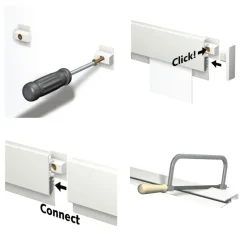 Artiteq Info Rail ophangsysteem 1 meter wit