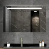 Atlantic badkamerspiegel Delon met verlichting rechthoek 60 x 100 cm chroom