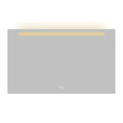 Atlantic badkamerspiegel Delon met verlichting rechthoek 60 x 100 cm chroom