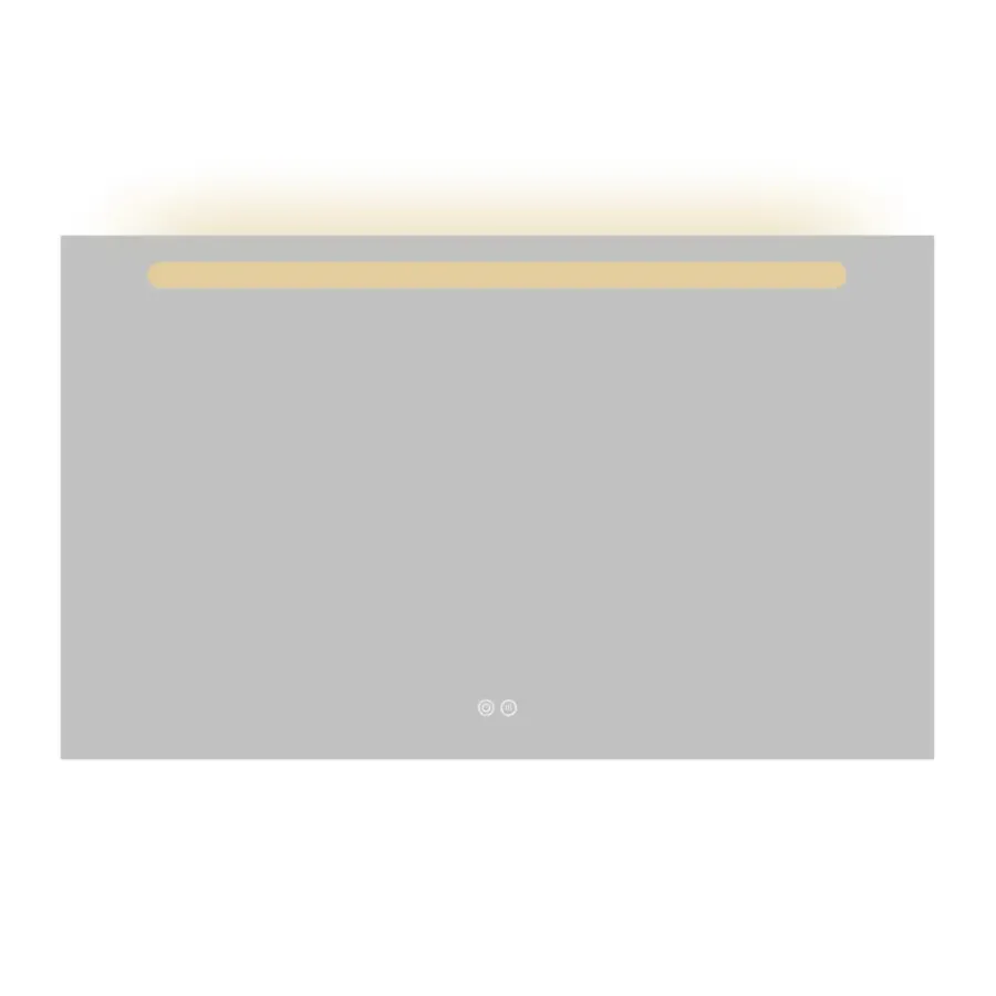Atlantic badkamerspiegel Delon met verlichting rechthoek 60 x 100 cm chroom