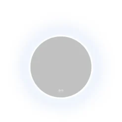 Atlantic badkamerspiegel Jeron met verlichting rond ø 60 cm chroom