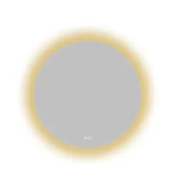 Atlantic badkamerspiegel Lexie met verlichting rond ø 70 cm chroom