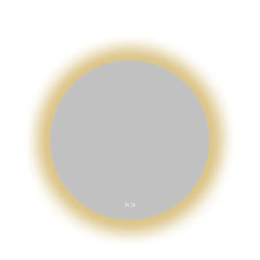 Atlantic badkamerspiegel Lexie met verlichting rond ø 70 cm chroom
