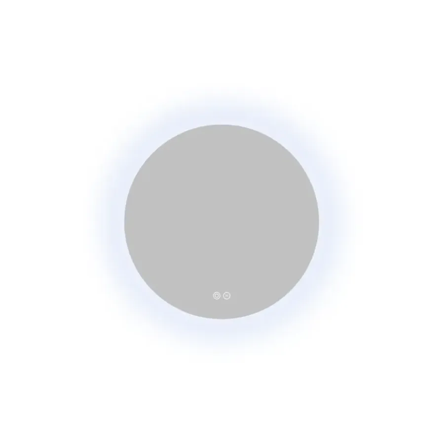 Atlantic badkamerspiegel Lexie met verlichting rond ø 50 cm chroom