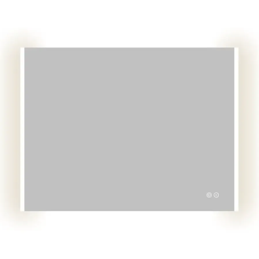Atlantic badkamerspiegel Taylan met verlichting rechthoek 60 x 80 cm chroom