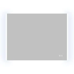 Atlantic badkamerspiegel Taylan met verlichting rechthoek 60 x 80 cm chroom