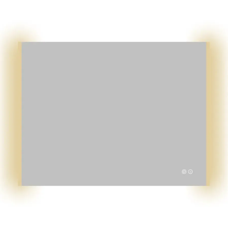 Atlantic badkamerspiegel Taylan met verlichting rechthoek 60 x 80 cm chroom