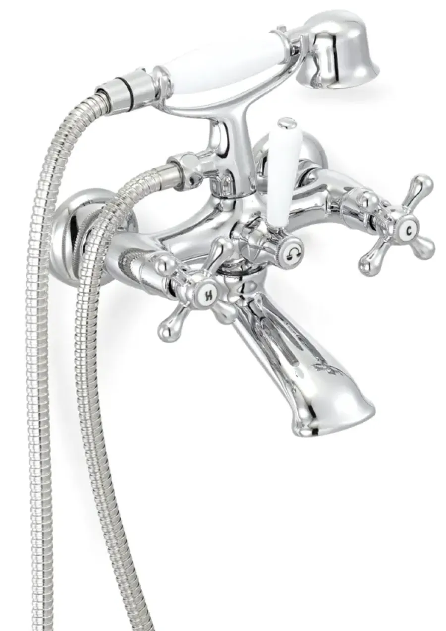 Atlantic badkraan Louise met handdouche chroom 15 cm