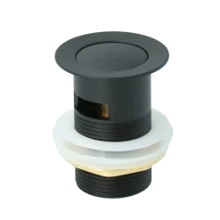Atlantic Click pop-up wastafelafvoerplug Zwart
