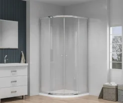 Atlantic douchecabine Cedar zilver glas 90 x 90 x 195 cm
