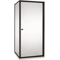 Atlantic Roan Douchewand en -deur 90x90x190cm Zwart