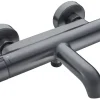 Atlantic thermostatische badkraan Colin gun metal 15 cm